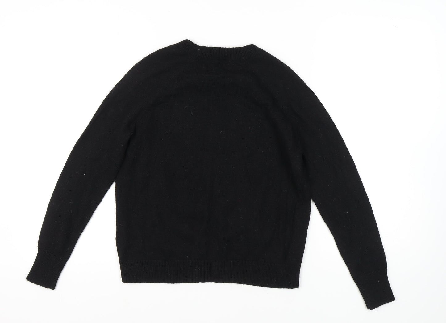 H&M Women's Black Pullover Jumper, Size S