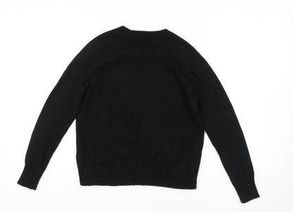 H&M Women's Black Pullover Jumper, Size S