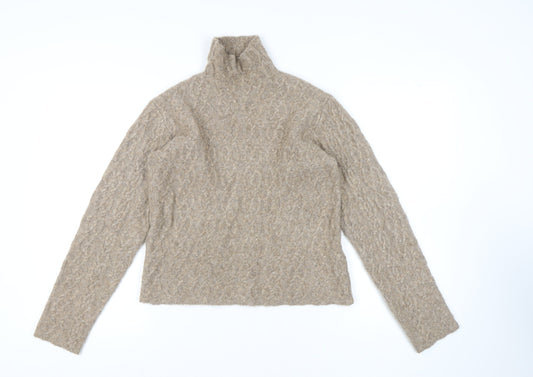 Camilla Pihl Women's Beige High Neck Pullover Jumper