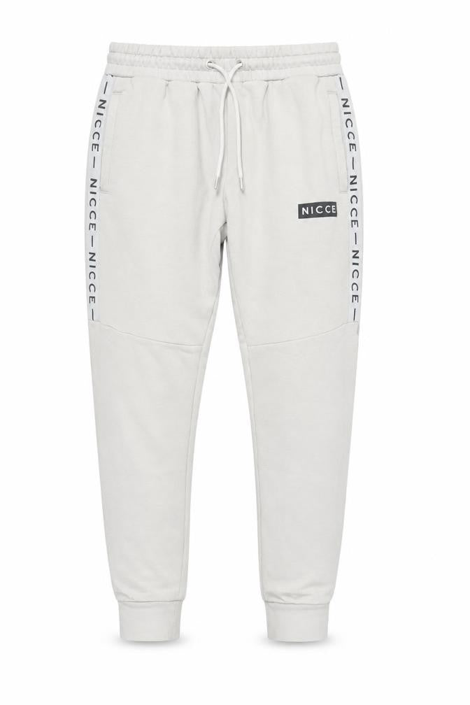 Nicce Men Ivory Jogger Trousers M with Logo