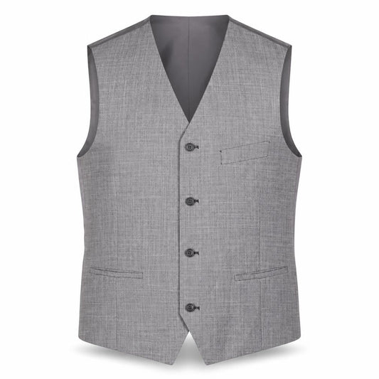 Vincere Men's Grey Suit Waistcoat, Size 42L