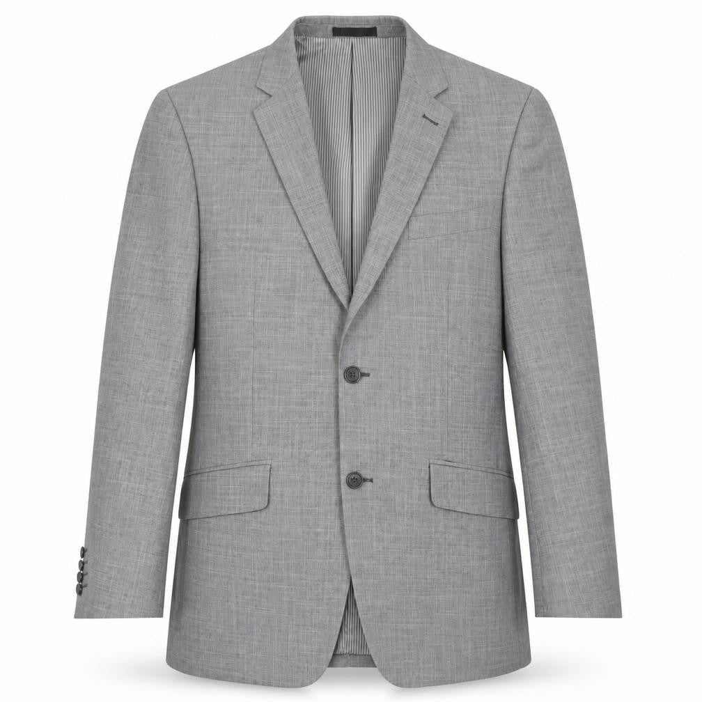 Vincere Men's Grey 40 Regular Blazer Business Formal