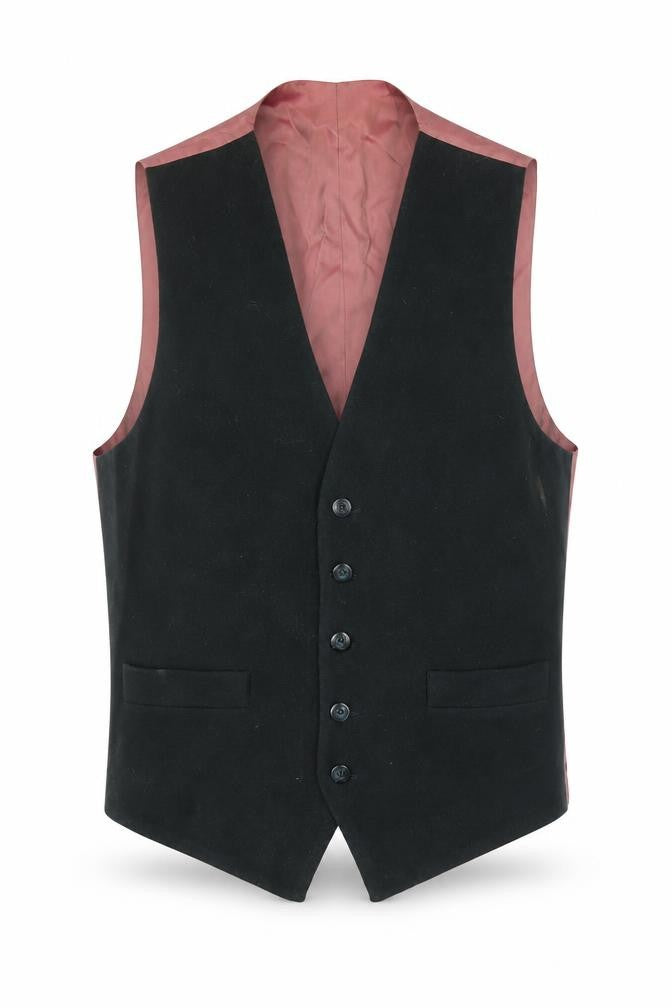 Ciro Citterio Men's Black Waistcoat M Wool Blend