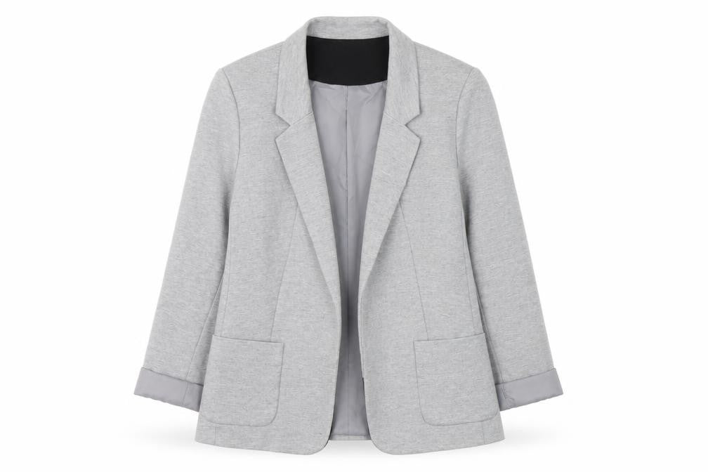 Oasis Women's Grey Blazer, Size 10, Regular Fit, Lined
