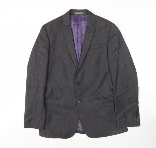 Richard James Men's Grey Wool Blazer Size 40 Regular