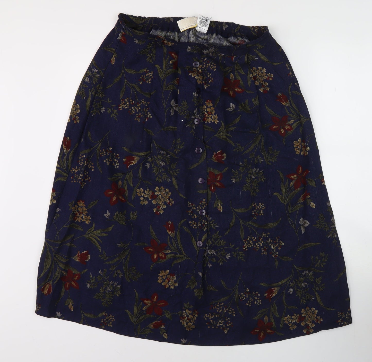 Bonmarché Women's Blue Floral Skirt Size 12