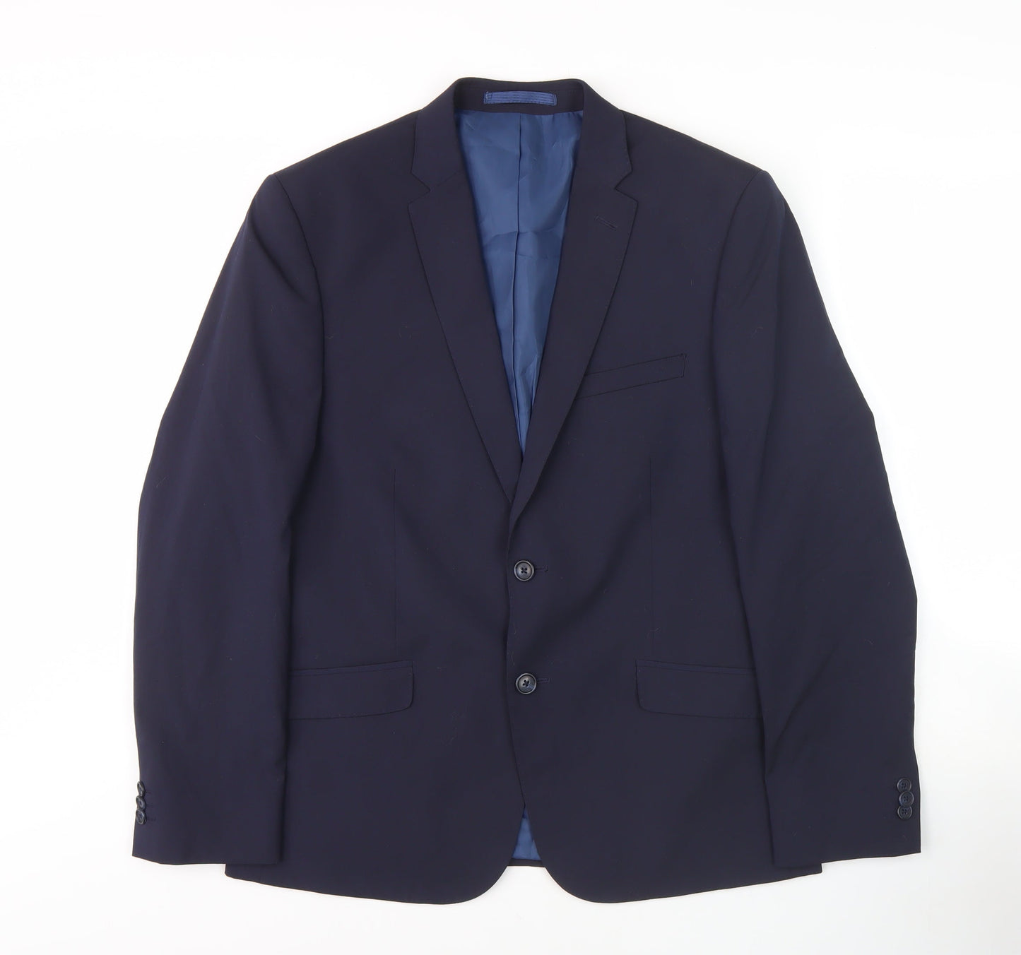 Marks and Spencer Men's Blue Blazer 40 Regular Fit