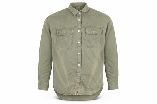 Next Men’s Green Cotton Button-Up Shirt, Size S