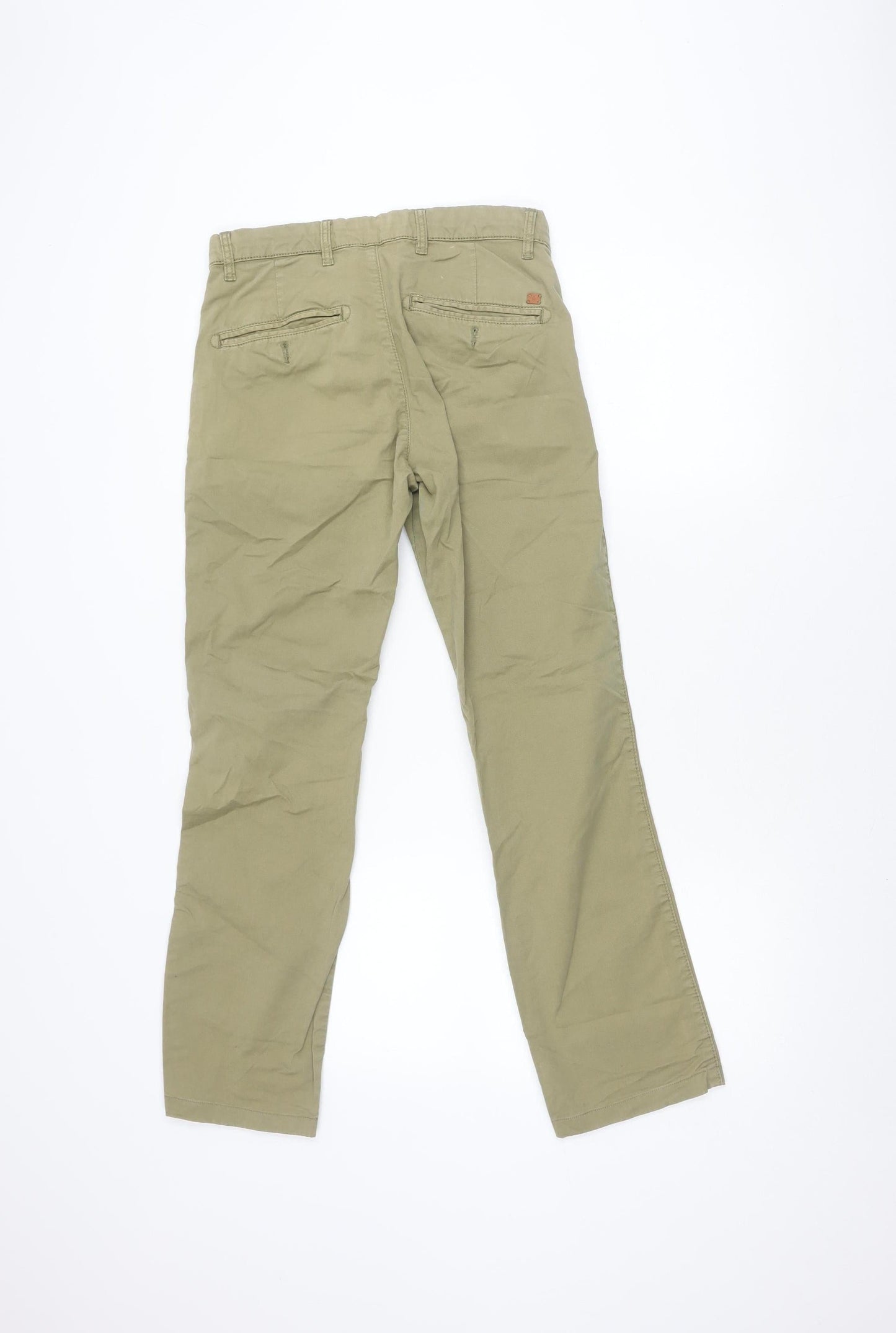 Celio Men's Green Chino Trousers, S, Regular Fit