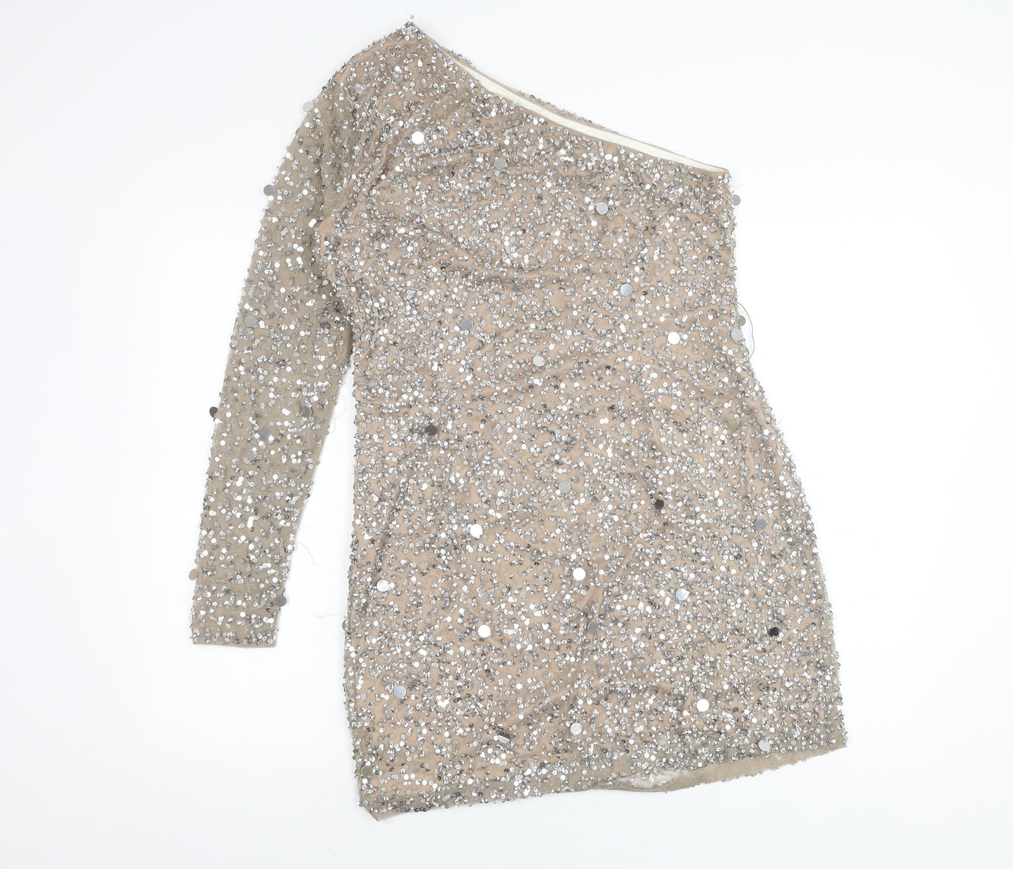 Peace + Love Women's One Shoulder Sequin Dress
