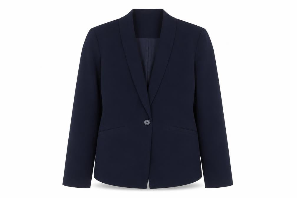 Vila Women's Blue Blazer Suit Jacket, Size 6, Regular Fit