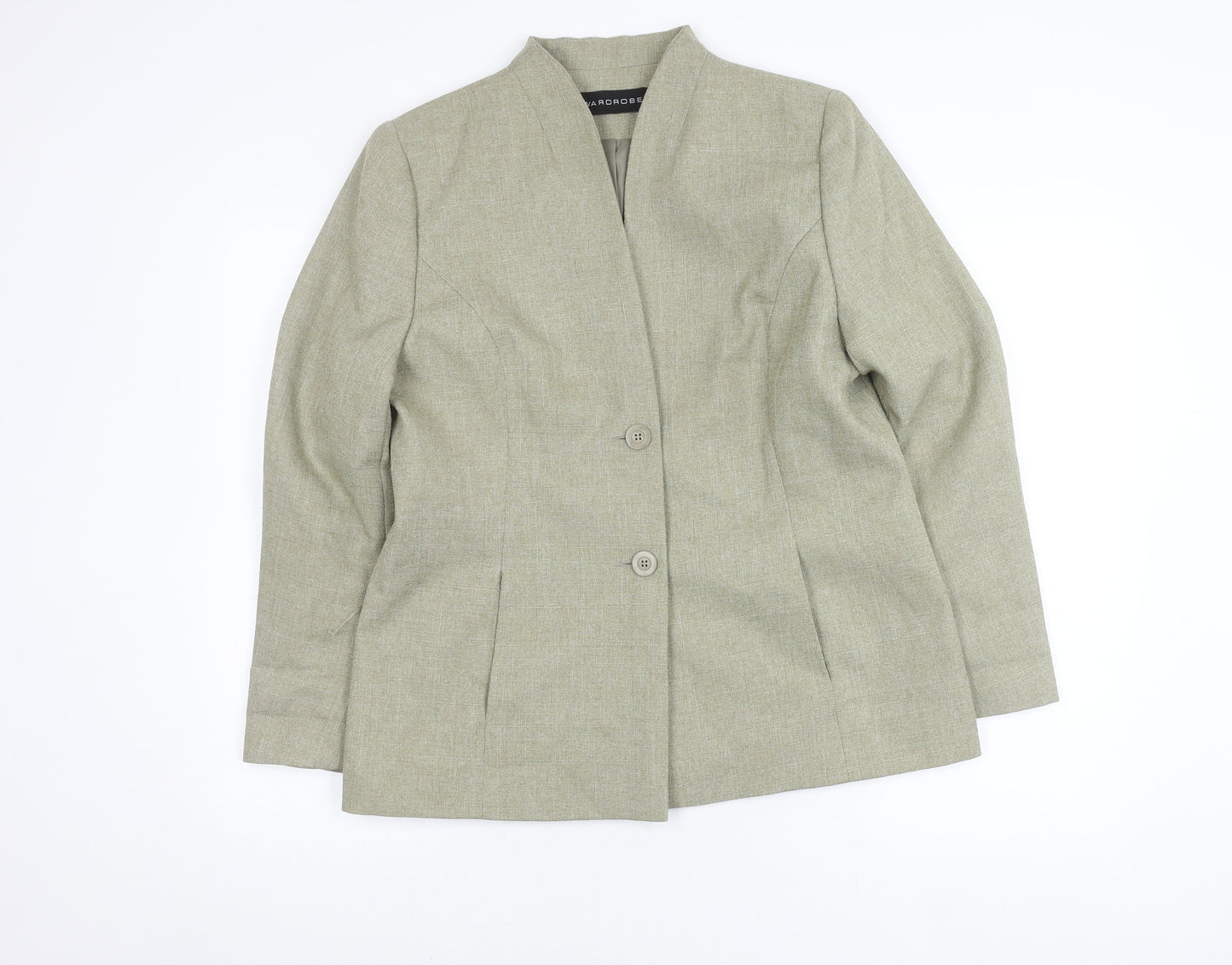 Wardrobe Women's Grey Suit Jacket Size 14, Classic Fit