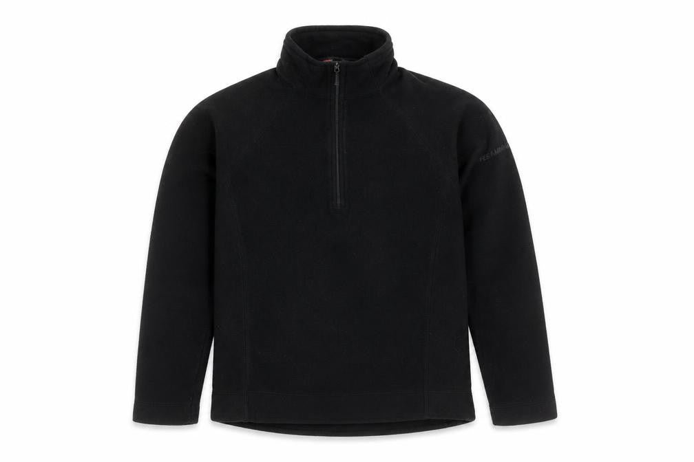 F.lli Campagnolo Boys Black Fleece Pullover Sweatshirt - Size 12