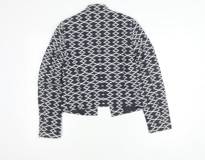 Monsoon Women's Blue Geometric Suit Jacket Size 8