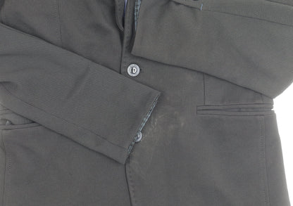 Close-up detail of Zara Man Black Slim Fit Blazer Medium