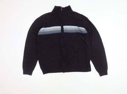 Cutting Edge Men's Blue Full Zip Jumper M