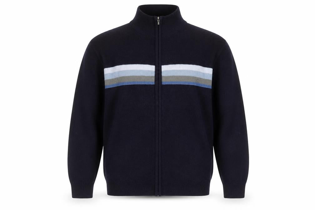 Cutting Edge Men's Blue Full Zip Jumper M