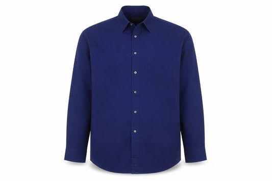 BHS Men's Blue Long Sleeve Button-Up Shirt 16