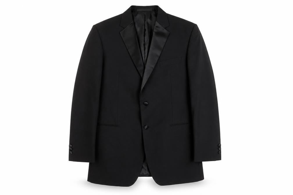 Marks & Spencer Men's Black Long Suit Jacket 42L
