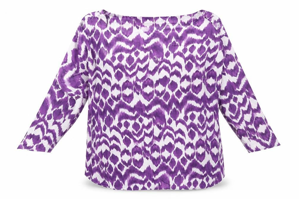 JD Williams Women's Purple Geometric Top Size 18