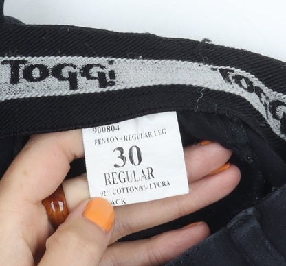 Brand and care label for Toggi Black Regular Trousers, size 12, Activewear