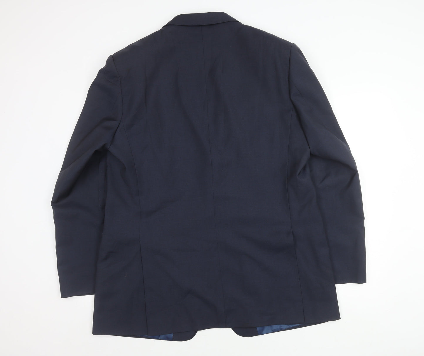 Marks and Spencer Men's Blue Wool Suit Jacket 44L