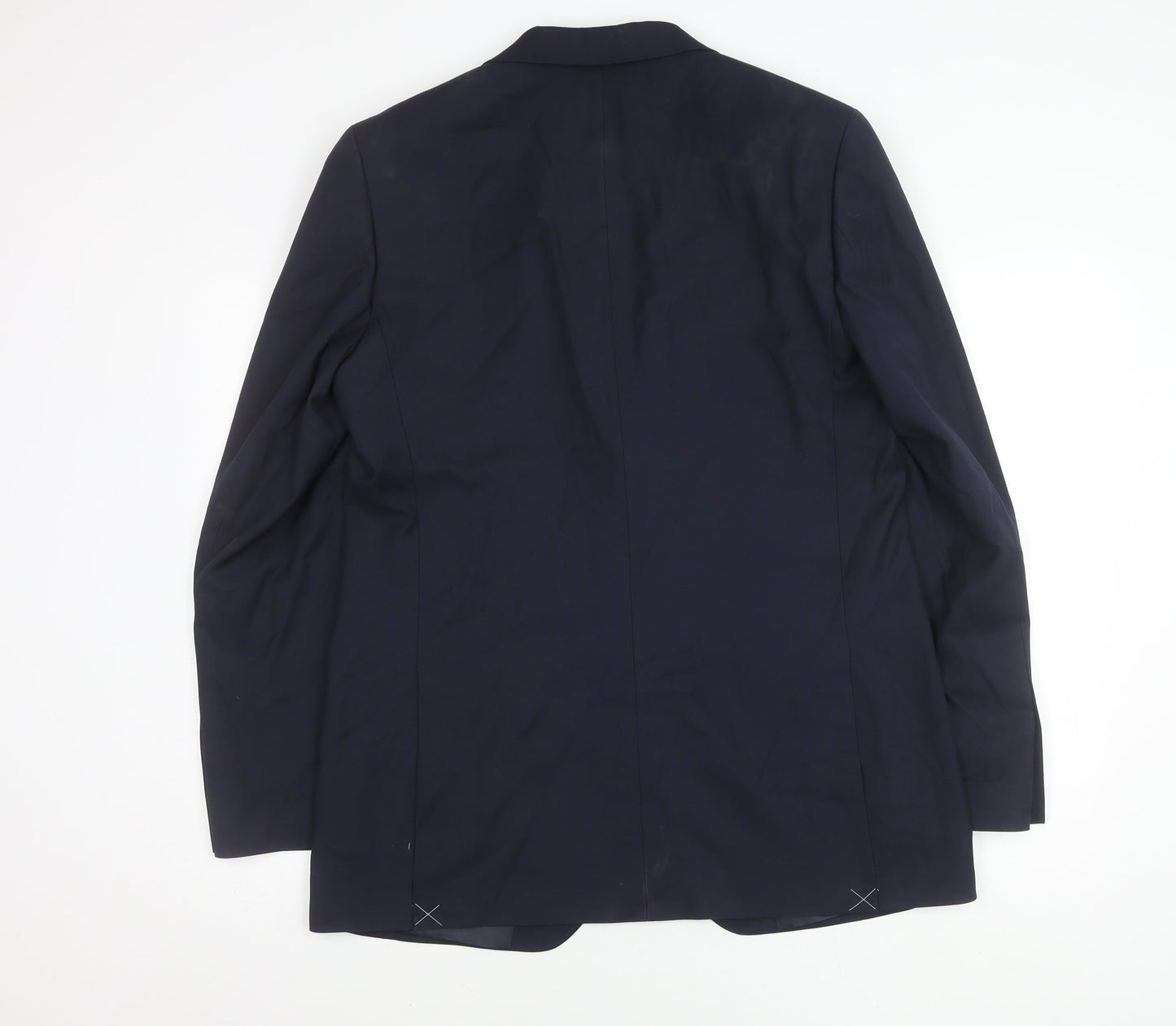 Marks and Spencer Men's Blue XL Blazer, Polyester Blend