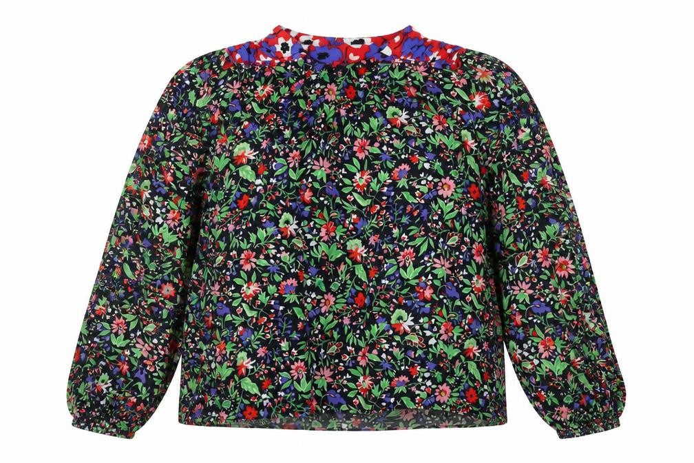 Zara Women's Multicoloured Floral Blouse Size 12