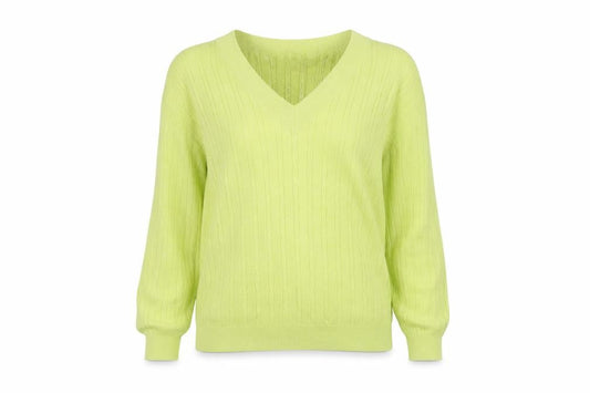 Country Casuals Women's Green Cable-Knit L Pullover Jumper