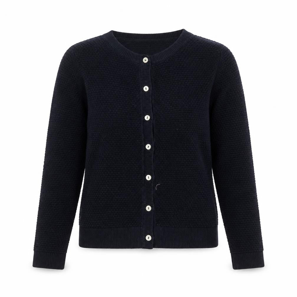 Delicate Love Women's Black Cardigan, M, Cotton Knit