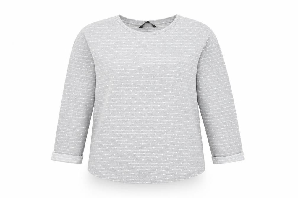 Debenhams Women's Grey Polka Dot Pullover Jumper Size 14