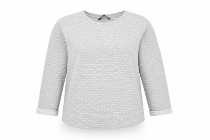 Debenhams Women's Grey Polka Dot Pullover Jumper Size 14
