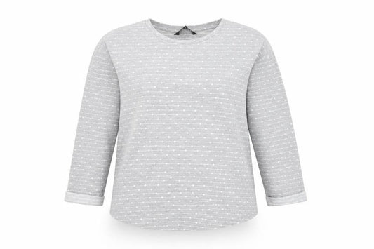 Debenhams Women's Grey Polka Dot Pullover Jumper Size 14