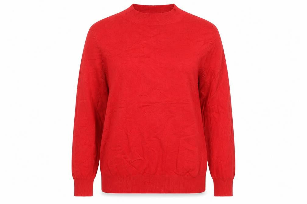 Warehouse Women's Red Round Neck Jumper Size 12