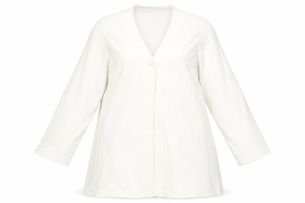 Julieann Heath Women's Ivory Long Coat