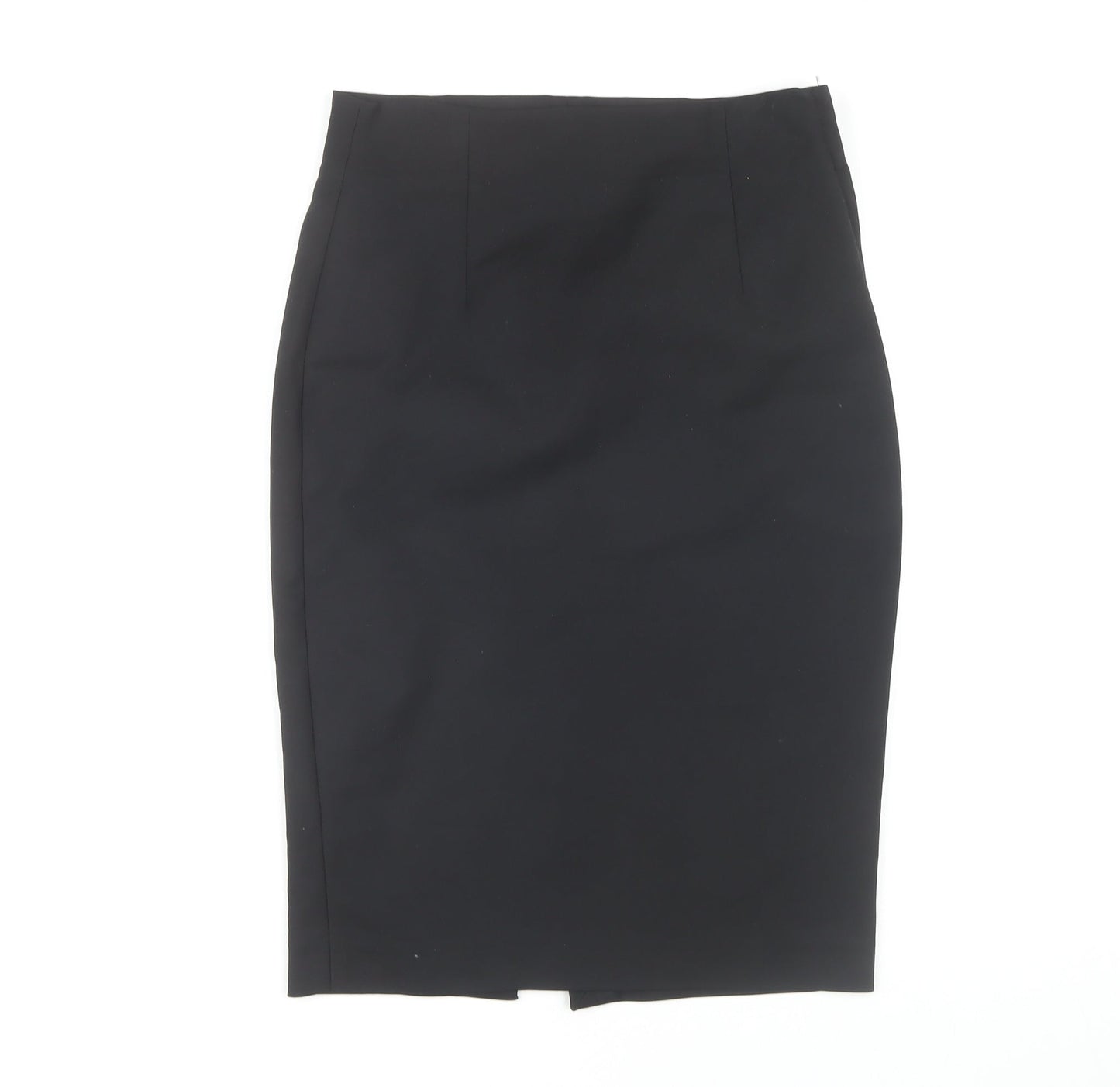 Zara Women Black Pencil Skirt Size 5 Cotton Blend