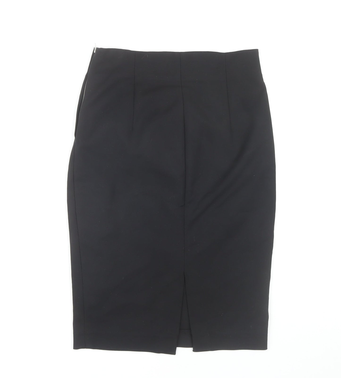 Zara Women Black Pencil Skirt Size 5 Cotton Blend