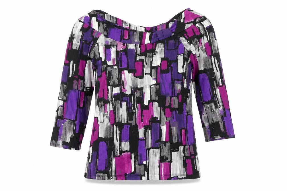 Wallis Women's Multicoloured 3/4 Sleeve Top