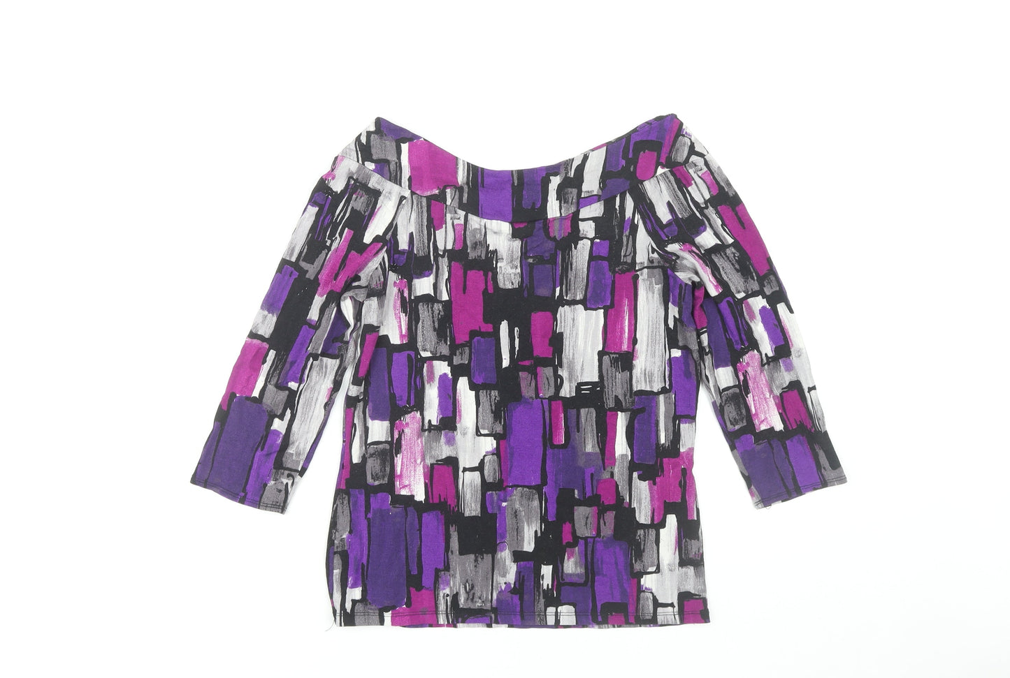 Wallis Women's Multicoloured 3/4 Sleeve Top