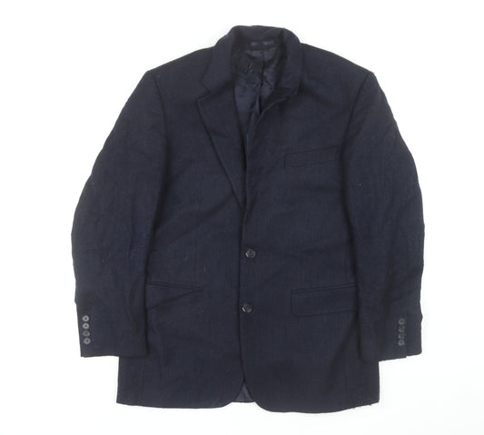 Odermark Men's Blue Wool Tweed Blazer 38R