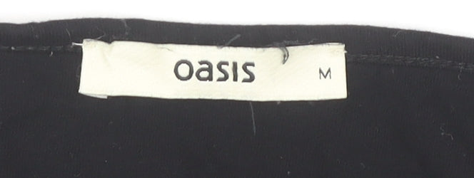 Oasis Women's Black Long Sleeve Top Medium