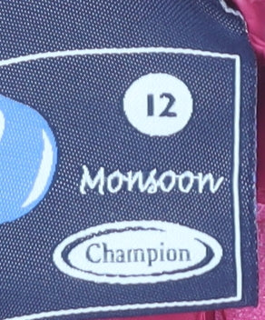 Monsoon Women's Pink Size 12 Rain Jacket