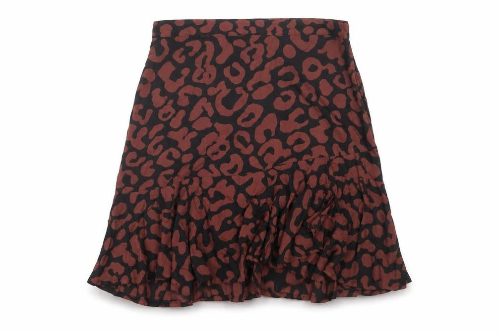 Baukjen Women’s Multicoloured Animal Print Skirt UK 10
