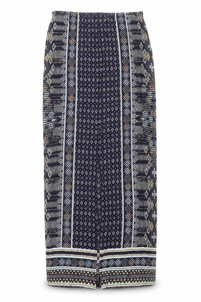 Warehouse Women's Size 8 Geometric Multicoloured Skirt