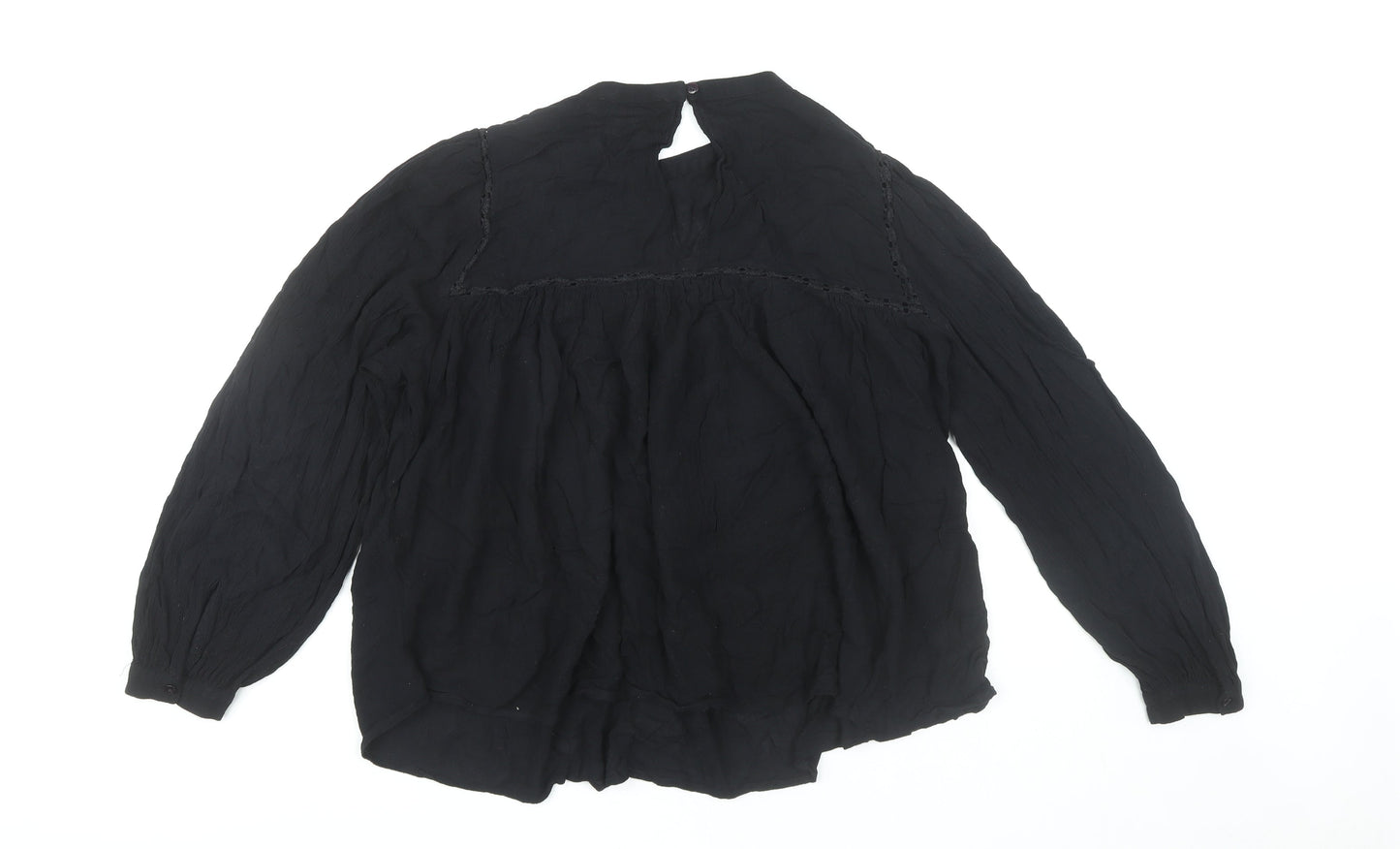 Marks and Spencer Women's Black Viscose Blouse Size 18