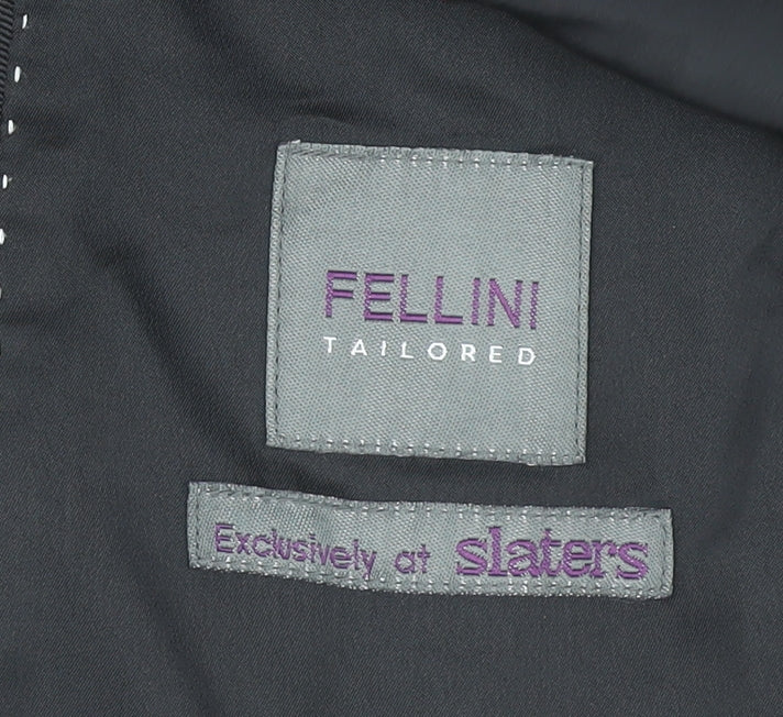 FELLINI TAILORED Men's Black Tuxedo Blazer 48 S