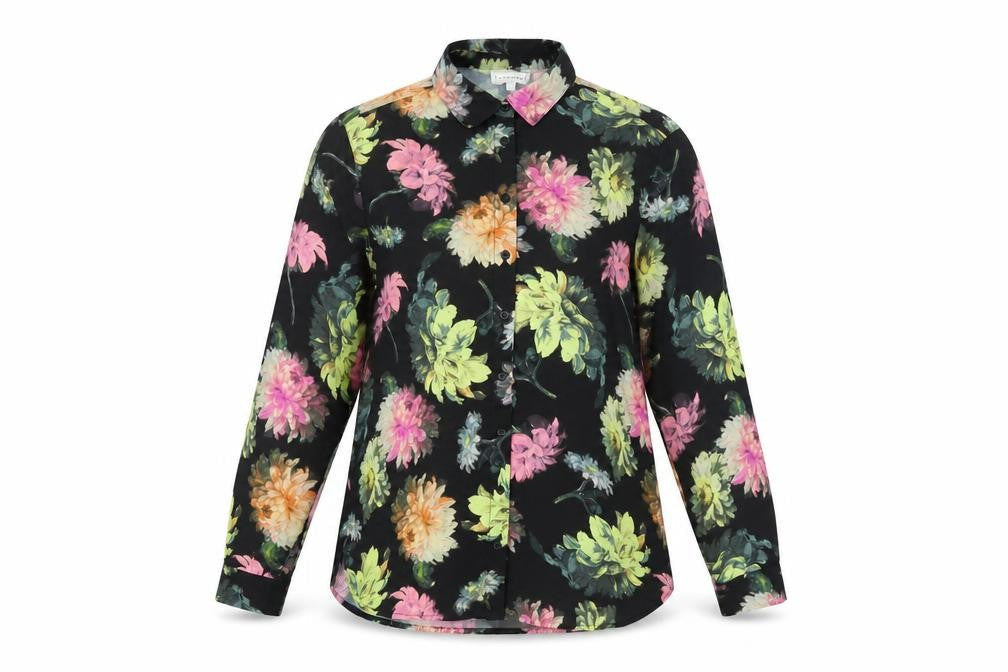 Warehouse Women's Multicoloured Floral Blouse - Size 10