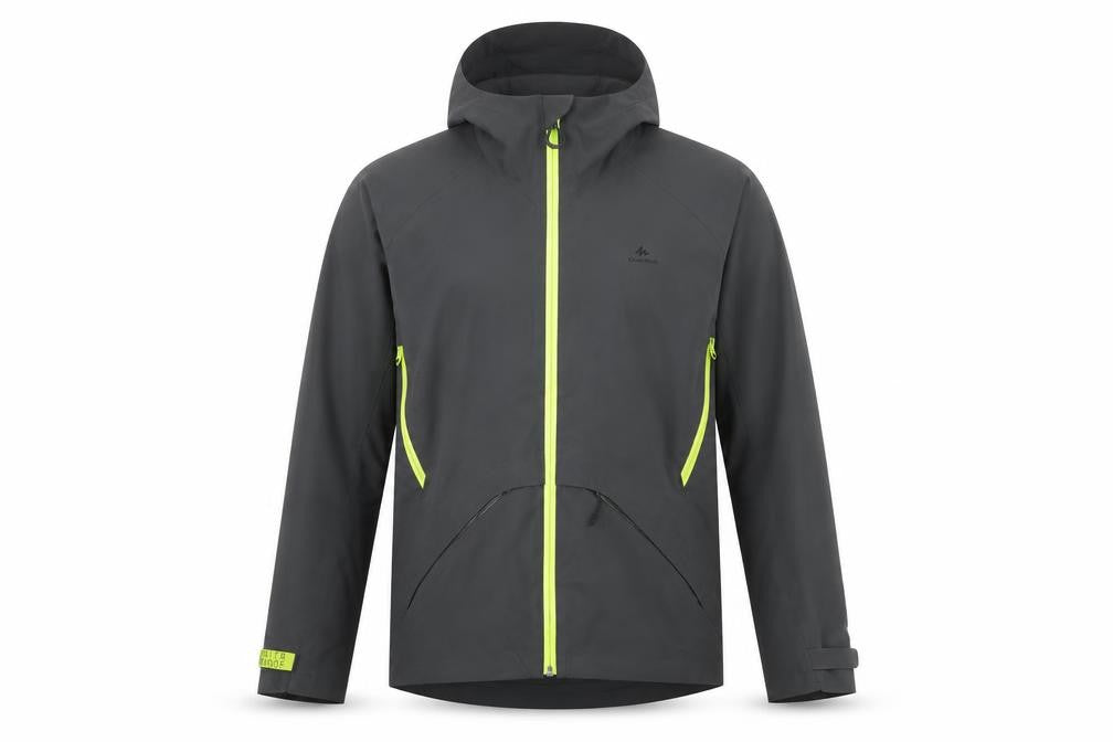 Decathlon Teens Grey Waterproof Lightweight Jacket