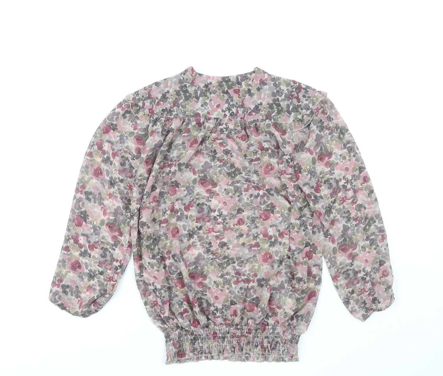 Next Women's Multicoloured Floral Blouse Size 8