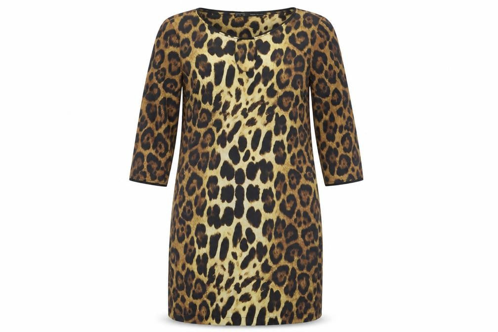 Zara Basic Women's Multicoloured Animal Print Dress 12